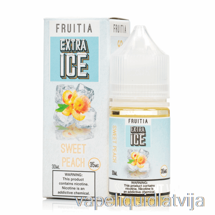 Saldais Persiks - Papildu Ledus - Fruitijas Sāļi - 30ml 35mg Vape šķidrums